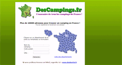 Desktop Screenshot of descampings.fr